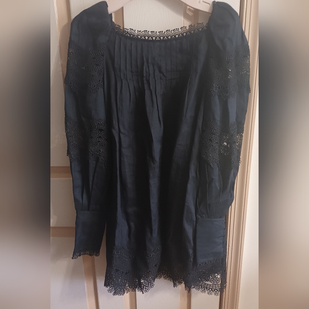 & Other Stories Black Pleated Midi Skirt